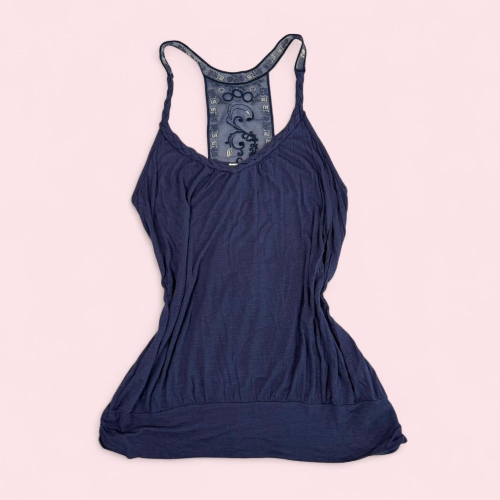 y2k Mine embroidered racerback boho fairy indie tank top